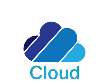 Cloud logo vector icon illustration preview picture