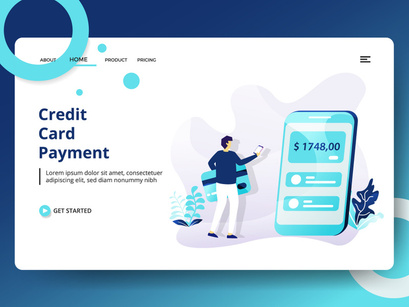 Credit And Loan Landing page template vol 1