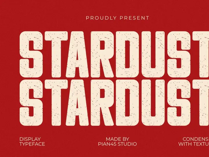Stardust - Condensed Display Font