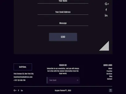 Lex Prime - Lawyer & Attorney - Web Theme for Figma