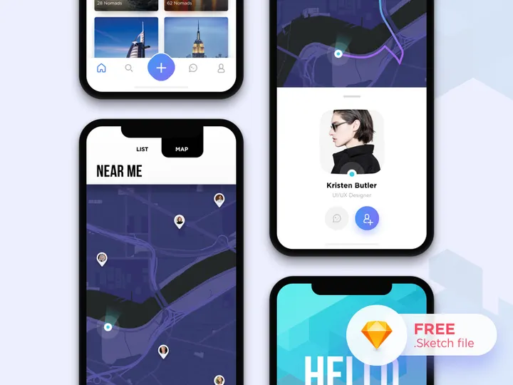 Nomads Dating App UI