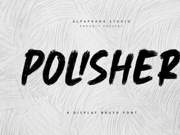 Polisher - Rough Brush Font preview picture