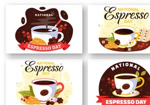 11 National Espresso Day Illustration