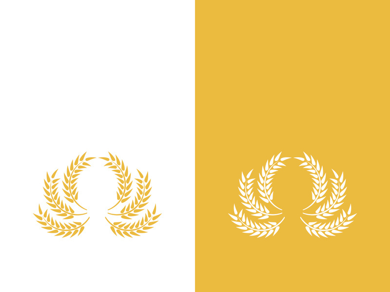 Wheat logo vector icon illustration design