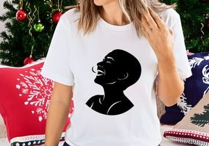 Joyful Woman Silhouette Laughing with Eyes Closed