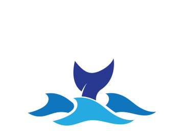 Ocean water wave wave logo design. preview picture