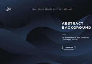 3D Dark Black Abstract Background
