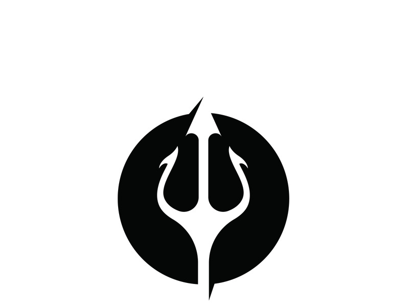 Trident Logo Template vector icon illustration design