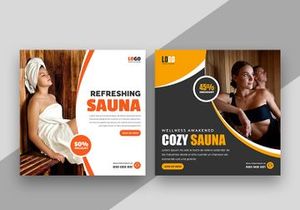 Sauna Service Social Media Instagram Post Banner