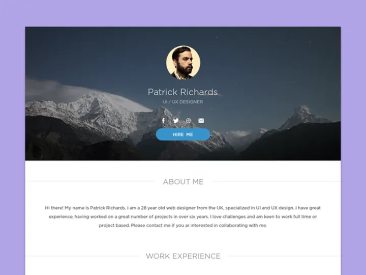 Personal web page