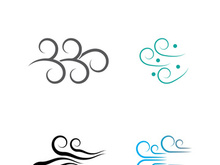 Wind icon vector illustration design template