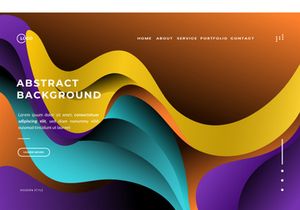 Abstract Background Dynamic Wave Colorful
