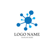 Molecule symbol logo template vector illustration design