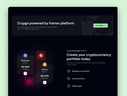 Crypgo Framer Landing Page Template