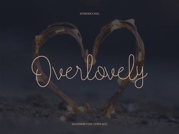 Overlovely Script Font preview picture