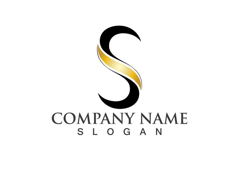 Business corporate letter S logo design vector.