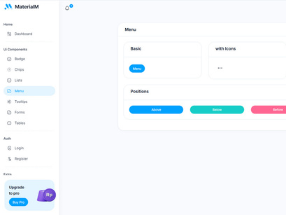 MaterialM Free Angular Admin Dashboard Template
