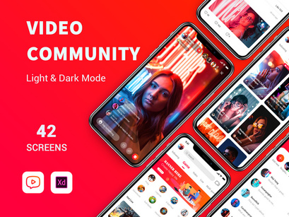 Video community App UI Kit