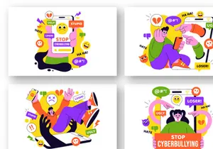 10 Cyberbullying Illustration