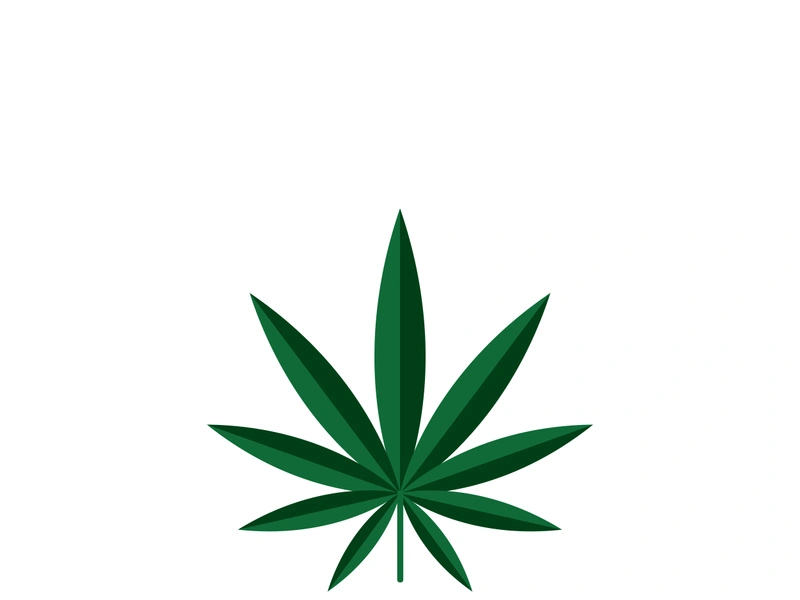 Canabis leaf logo and symbol vector