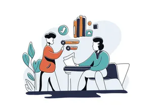 Academic Business 10 Flat Illustration
