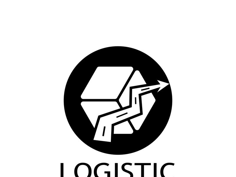 logistics logo icon illustration vector design  distribution symbol  delivery of goods  economy  finance