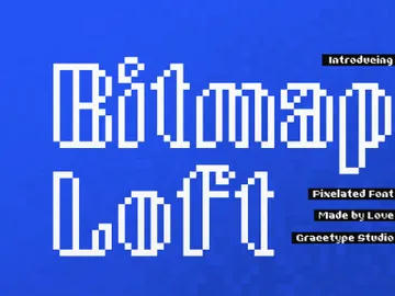 Bitmap Loft | Pixelated Font preview picture