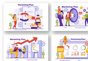 12 Marketing Plan Illustration