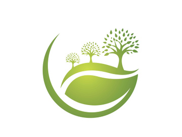 Tree icon logo template preview picture