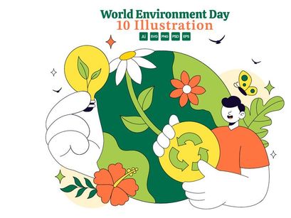 10 World Environment Day Illustration