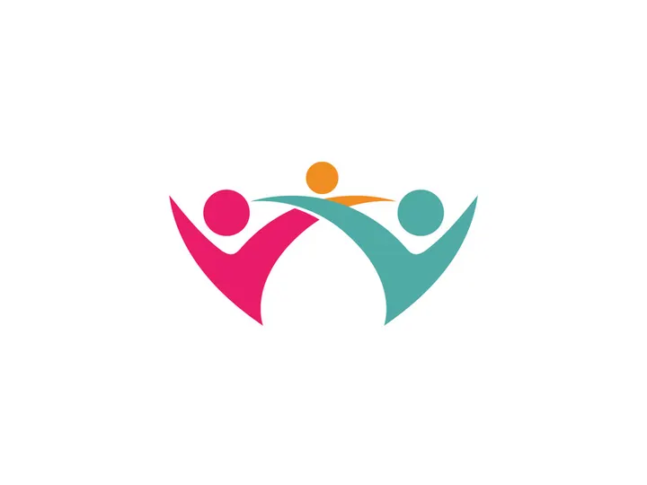 Community peole team group colorful logo