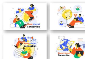 10 Global Internet Connection Illustration