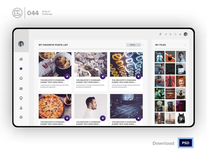 Favorites List| Daily UI challenge - 044/100