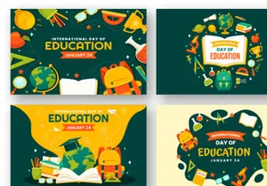 12 International Education Day Illustration