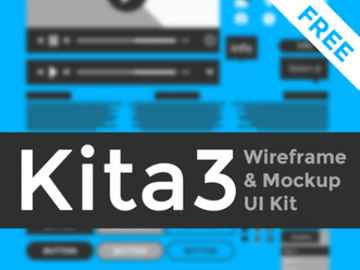 Kita3 : Wireframe & Mockup UI Kit preview picture