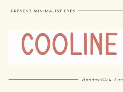 Cooline - Handwritten Font