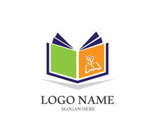 Digital book logo technology vector icon design