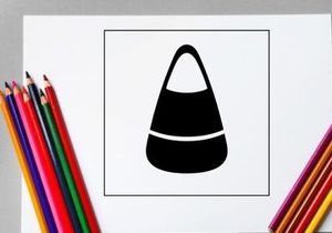 Black and white striped traffic cone for safety and road marking