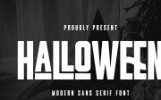 Halloween - Modern Sans Serif Font
