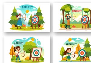 10 Archery Sport Illustration