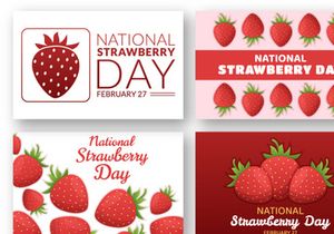 14 National Strawberry Day Illustration