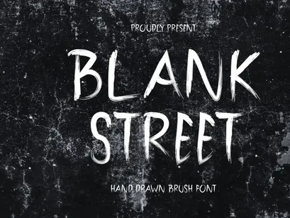 Blank Street - Hand Drawn Brush Font