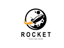 Rocket Logo Design, space exploration vehicle