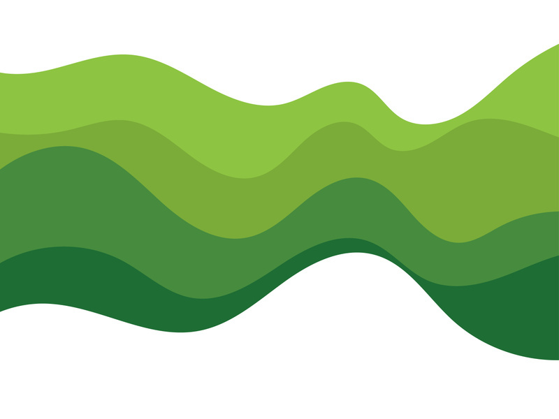 5Abstract Green wave vector illustration design background