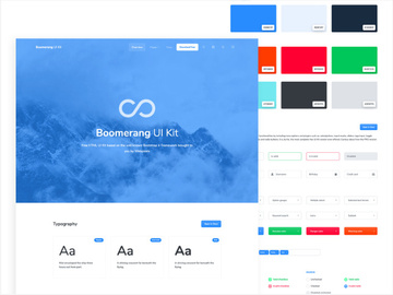 Boomerang - Free Bootstrap UI Kit preview picture