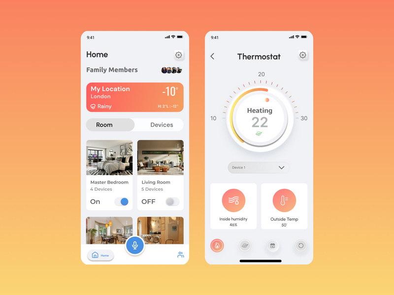 Smart Home App UI