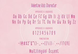 Valentine Kids - Cute Monoline Sans Serif