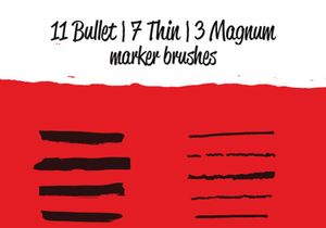 Free Sharpie Marker Vector Brushes