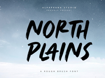 North Plains - Rough Brush Font preview picture