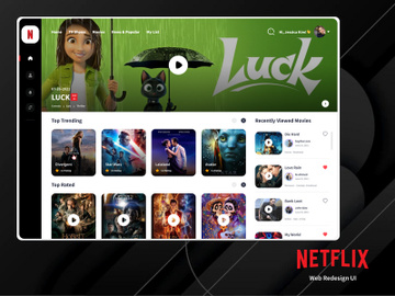 Netflix UI Redesign preview picture